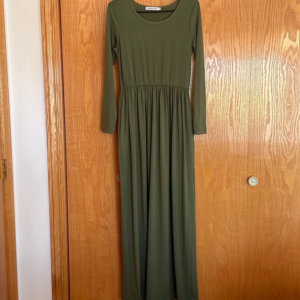 Silk maxi dress